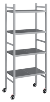 Стеллаж передвижной Polair LOAD.ME.MOBILE INOX МI18.4.40.08